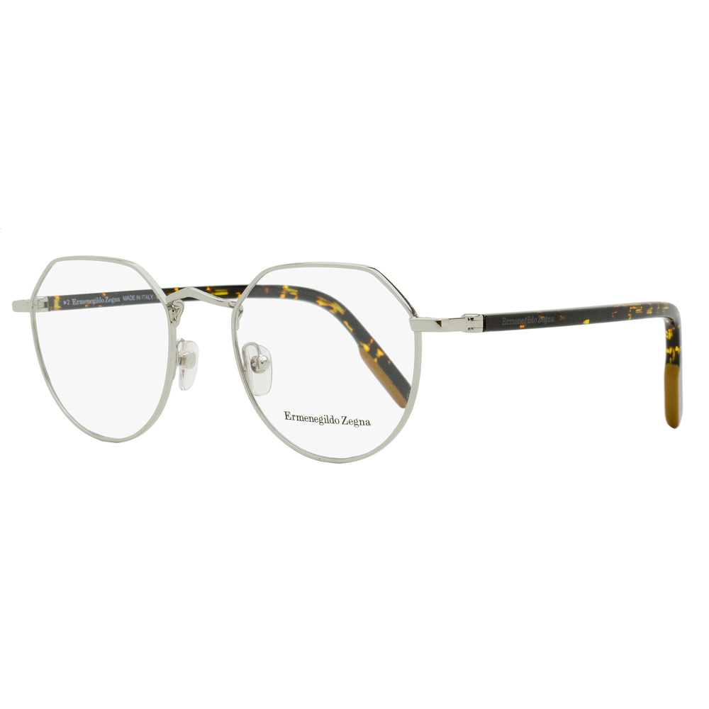 Zegna Geometric Vicuna Eyeglasses EZ5238 016 Palladium/Tortoise 50mm
